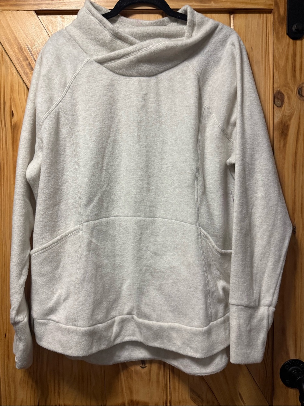 Xersion Light Gray Funnel-Neck Pullover Hoodie